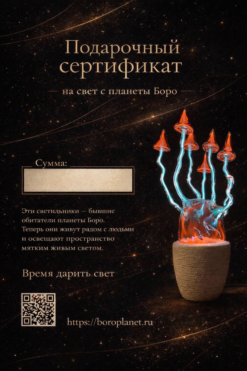 Подарочный сертификат BORO PLANET